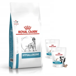 ROYAL CANIN Hypoallergenic DR21 7kg + Royal Canin Hypoallergene Leckerlis für Hunde 2x230g
