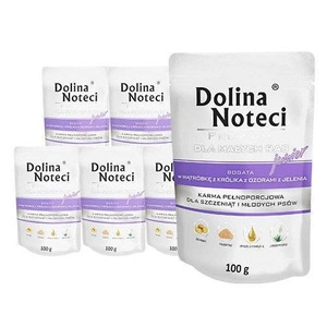 Dolina Noteci PREMIUM für kleine Hunderassen JUNIOR reich an Kaninchenleber mit Hirschzungen 10x100g