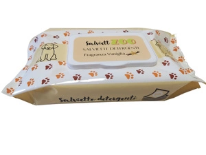 SalviettZOO XL - Hunde- und Katzenpflegetücher 40 Stück (mit Vanille-Duft)