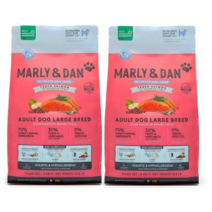 Marly & Dan Adult Dog Large Breed Fresh Salmon Holistic & Hypoallergenic 2x4kg Trockenfutter
