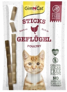 GIMCAT Sticks mit Geflügel und Leber 4tlg.