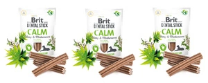 BRIT CARE Dog Dental Stick Calm mit Hanf & Mutterkraut 3x7 Stück (753g)