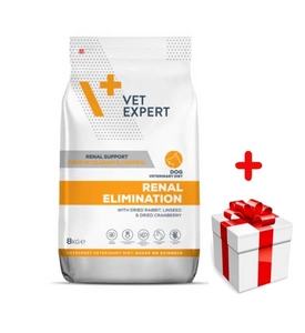 VETEXPERT Veterinary Diet Dog Renal Elimination 8kg + Überraschung für den Hund