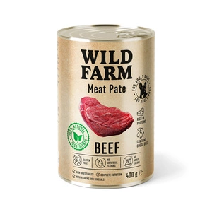 Wild Farm Pate Beef 400g glutenfreies Hundefutter