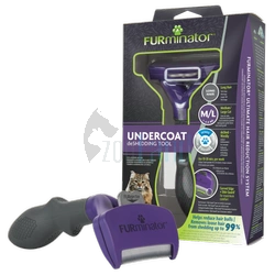 FURminator zum Entfernen der Unterwolle für langhaarige Katzen großer Rassen (M/L)