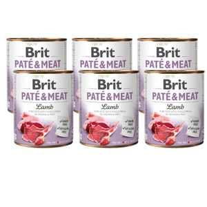 BRIT PATE & MEAT LAMB 6 x 800g