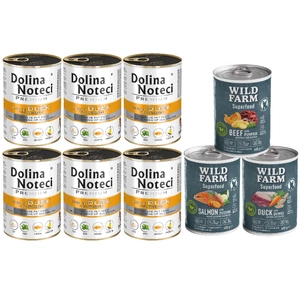 Dolina Noteci Premium Ente mit Kürbis 6x400g + Wild Farm Superfood MIX 3x400g