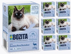 Bozita Feline Häppchen in Soße, Rentier 6x370g