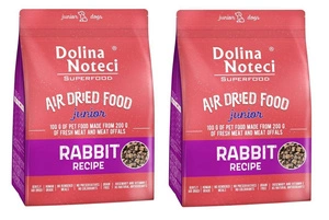 DOLINA NOTECI Superfood Junior Kaninchenfutter - Trockenfutter für Hunde 2x5kg