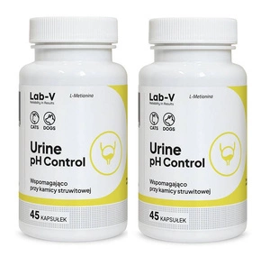 Lab-v Urine pH Control – Unterstützung für Hunde und Katzen bei Struvitsteinen, 2x45 Kapseln