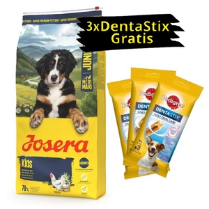 JOSERA Junior Kids 12,5kg + 3x PEDIGREE DentaStix GRATIS!