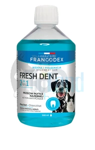 FRANCODEX Frische Dent- und Mundhygieneflüssigkeit für Hunde und Katzen 500ml