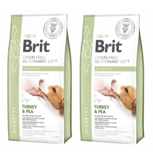 Brit gf Veterinärdiät für Hunde Diabetes 2x12kg