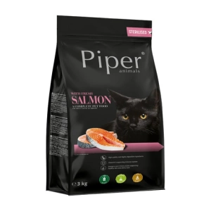 DOLINA NOTECI Piper Animals mit Lachs für sterilisierte Katzen 3kg