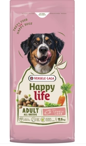 VERSELE-LAGA Happy Life Adult mit Lamm 12,5kg - Großes Hundefutter für Erwachsene mit Lamm
