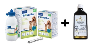 Virbac Pronefra 60ml + Lab-V 100% Lachsöl 250ml