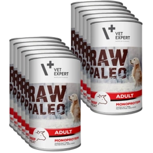 Vetexpert RAW PALEO Adult Rind 12x400g - Dose Rind