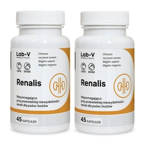 Lab-v Renalis – Unterstützung bei chronischer Niereninsuffizienz für Hunde und Katzen, 2x45 Kapseln