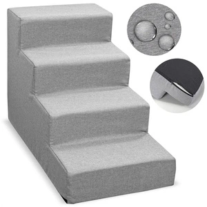 NUXIE® PREMIUM Hundetreppe 4 Stufen Rampe Podest Liegefläche 54 cm