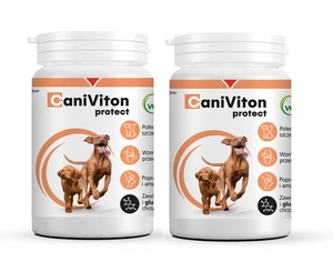 VETOQUINOL Caniviton Protect Nahrungsergänzungsmittel für Hunde 2x198g (180 Tabletten)
