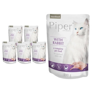 DOLINA NOTECI Piper für sterilisierte Katzen mit Kaninchen 10x100g