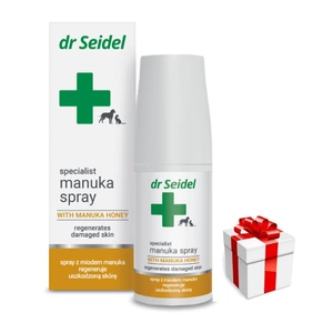 Dr. Seidel MANUKA SPRAY - Regenerationsspray für Wunden 50ml + Überraschung für den Hund