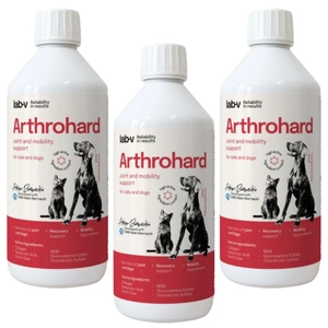 Lab-v Arthrohard – Umfassende Unterstützung für die Gelenkgesundheit von Hunden und Katzen 3x500 ml
