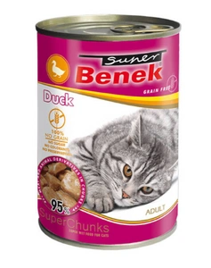 Super Benek KOT getreidefreie Leckerbissen mit Ente in Soße 415g