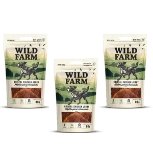 WILD FARM weiche Hühnerbrust 3x80g Hundeleckerlis