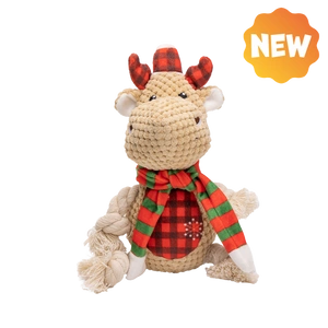 UNIQ PETS PLUS SQUEAKIES Hundespielzeug rudolf mit Quietsche 27x12x12cm