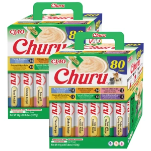 INABA Churu für Katzen - Mix mit Thunfisch und Huhn 2x(80x14g)