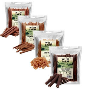 WILD FARM MIX Kaninchen 4x500g Hundeleckerli