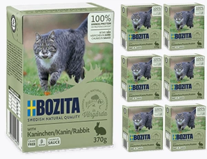 Bozita Feline Häppchen in Soße, Kaninchen 6x370g