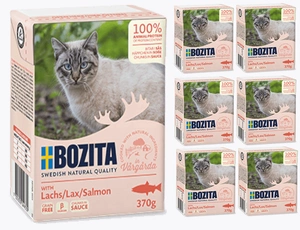 Bozita Feline Häppchen in Soße, Lachs 6x370g