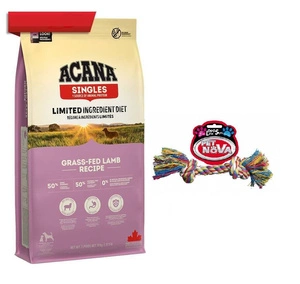ACANA SINGLES Grasgefüttertes Lamm Hund 17kg + Baumwollseil GRATIS!