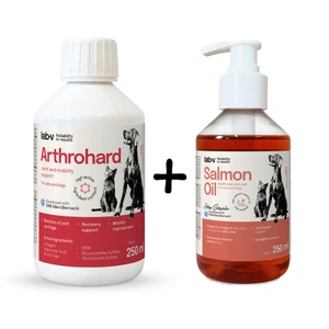 Lab-v Arthrohard – Umfassende Unterstützung für die Gelenkgesundheit von Hunden und Katzen 250 ml  + Lab-v Lachsöl – 100 % Lachsöl für Hunde und Katzen 250 ml