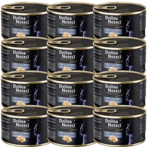 DOLINA NOTECI Premium Sterilisiert für Katzen reich an Perlhühnern 12x185g