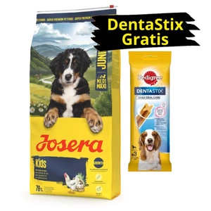 JOSERA Kids 12,5kg + PEDIGREE DentaStix GRATIS!