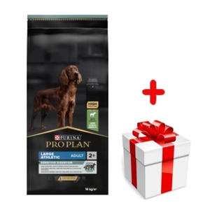 PURINA PRO PLAN Large Adult Athletic Lamm & Reis OPTIDIGEST 14kg + Überraschung für den Hund