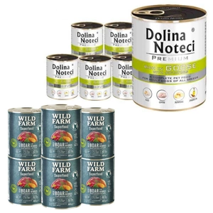 Dolina Noteci Premium Gans mit Kartoffeln 6x800g + WILD FARM Superfood Wildschwein 6x800g