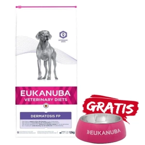 EUKANUBA Veterinary Diets Dermatosis FP für Hunde 12kg + Hundenapf GRATIS!