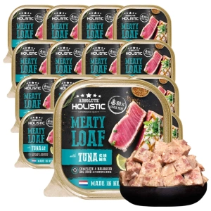 Absolute Holistic Complete & Balanced Meaty Loaf Wet Tray - Thunfisch 16x100g für Hunde