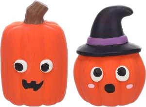 Flamingo Halloween Gummispielzeug für Hunde Kürbismischung