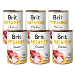 BRIT PATE & MEAT CHICKEN  6 x 400g