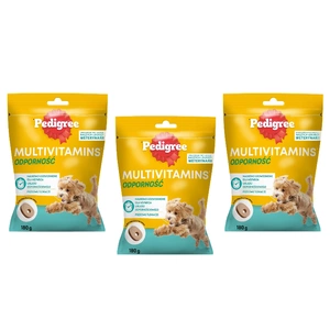 PEDIGREE Multivitamins Immunity Ergänzungsfuttermittel für ausgewachsene Hunde, Geschmacksrichtung Huhn 3x180 g