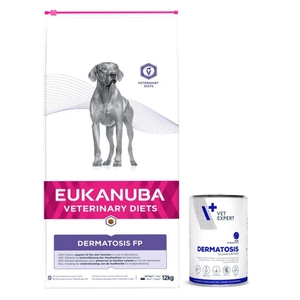 EUKANUBA Veterinary Diets Dermatosis FP 12kg + 4T Dermatosis 400g