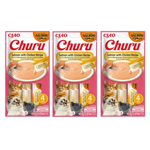 INABA CAT CHURU Lachs mit Huhn 12x14g