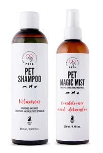PET Shampoo Vitamin_Shampoo 250ml Nährend und pflegend + Pet Magic Mist - Magic Mist for Hair 250ml Leichtes Entwirren und gepflegtes Fell
