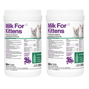 LAB-V Milch für Kätzchen 2x200g-Set mit Flasche und Sauger