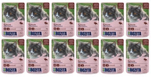 BOZITA Stückchen in Lachsgelee 12x85g